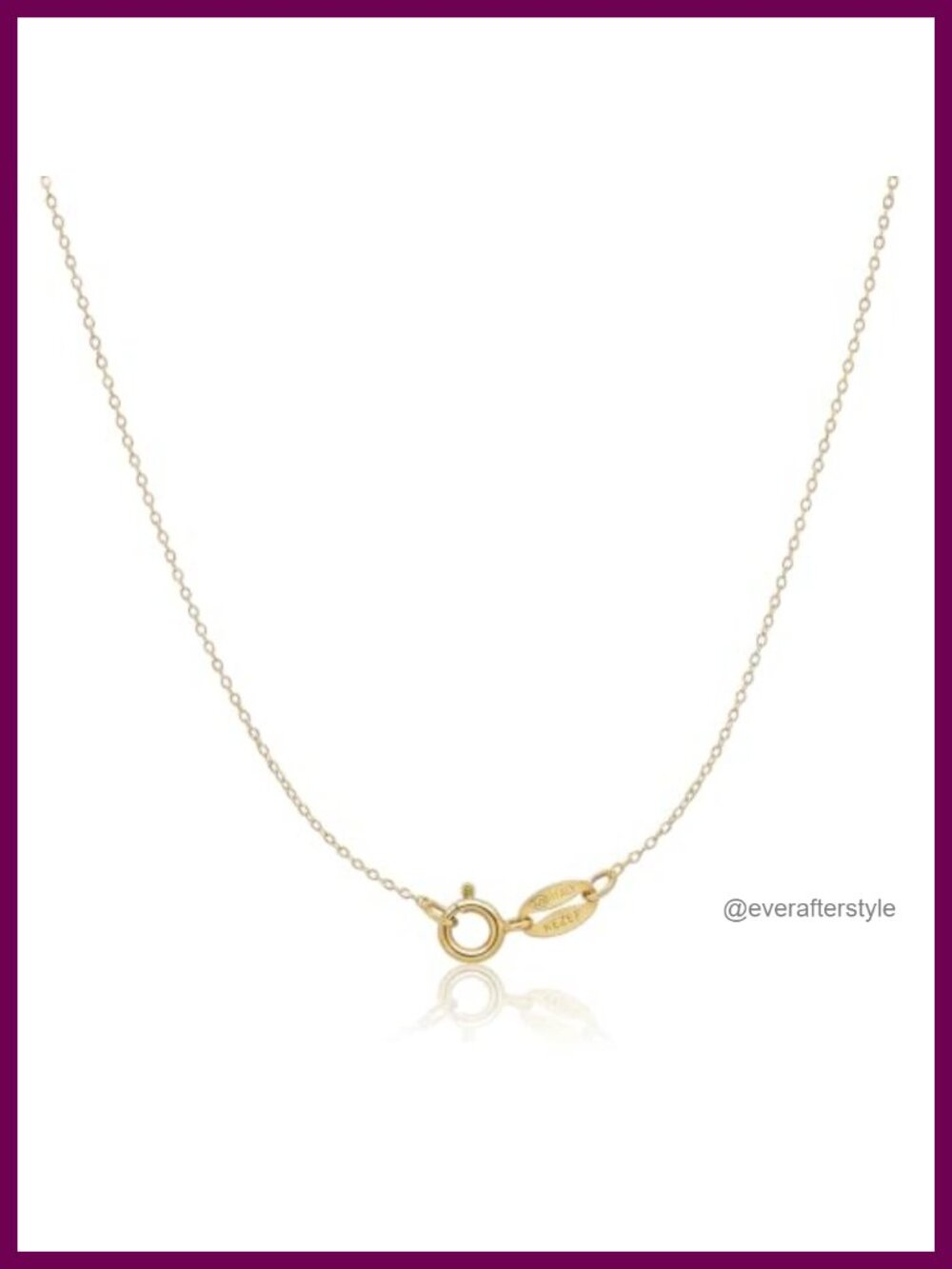 1mm Sterling Silver Cable Chain Necklace 18K Gold Plated for Pendants